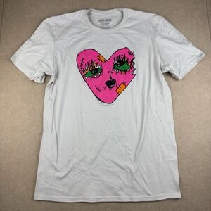 Camila Cabello Shirt Men M White Pink Heart Graphic Tee Familia Album Tour